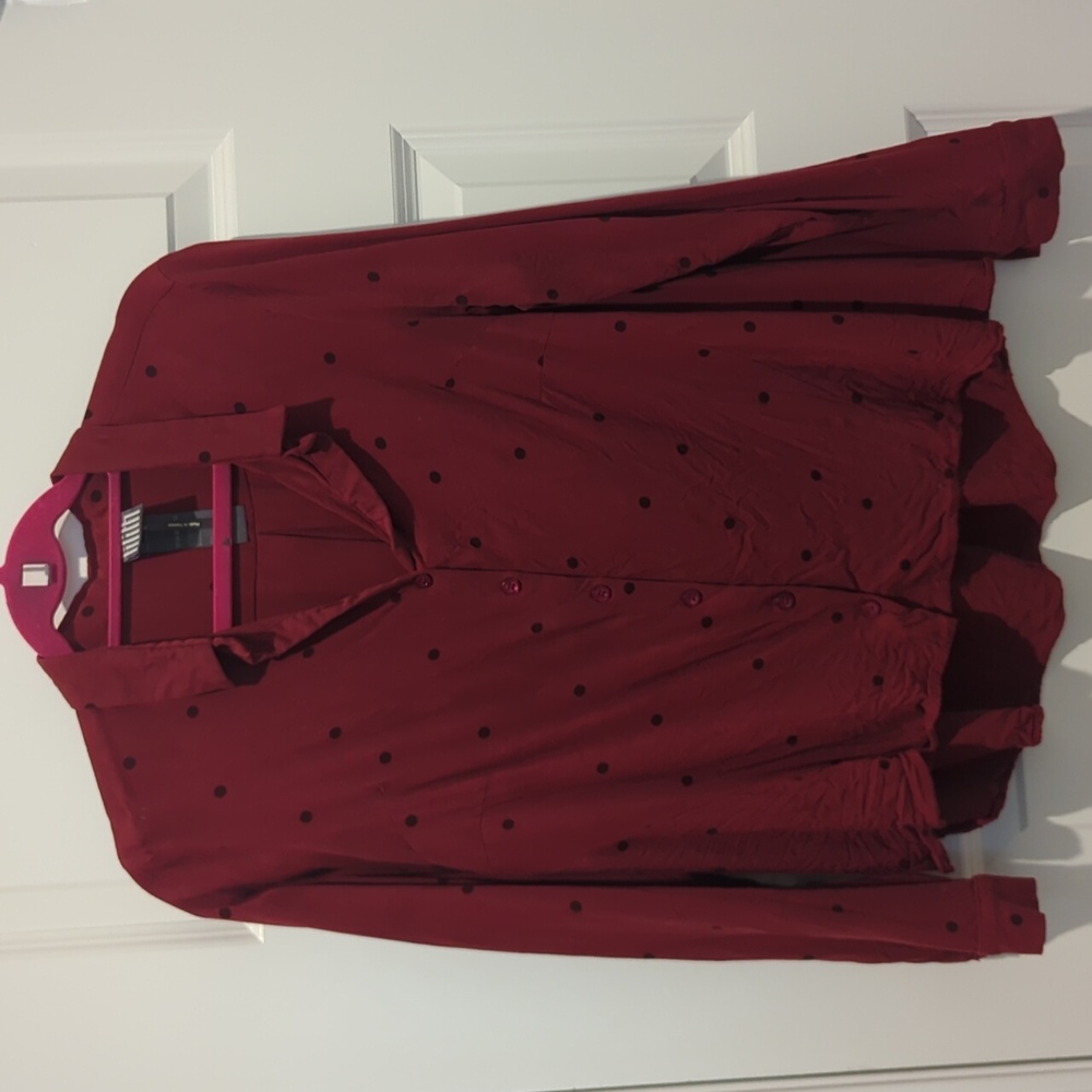 Lilith polka dot blouse